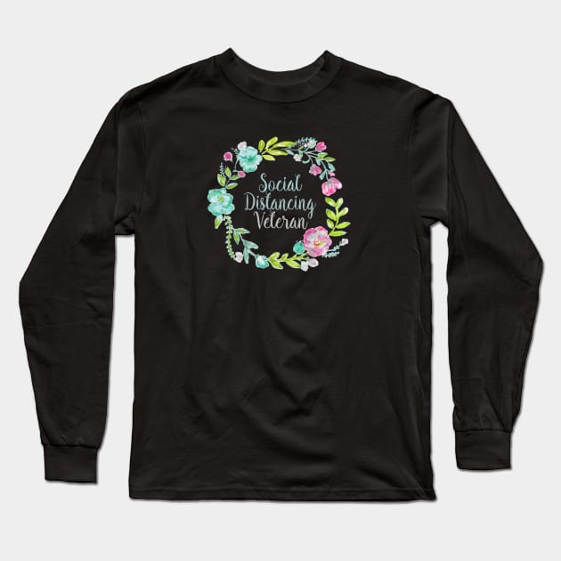 Social Distancing Veteran. Long Sleeve T-Shirt by FanitsaArt